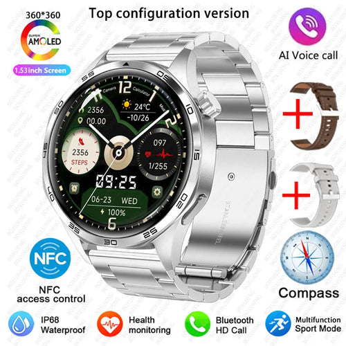 For Huawei GT5 PRO Smart Watch Men Watch 4 Pro upgraded version AMOLED