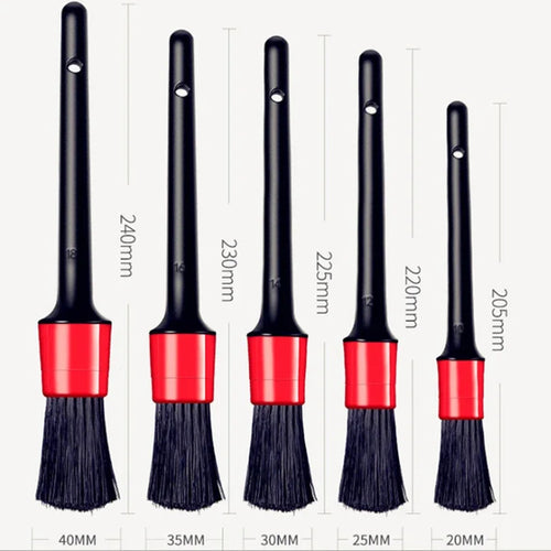 5PCS Car Wash Brush Detail Small Automotive Interior Cleaning Tools