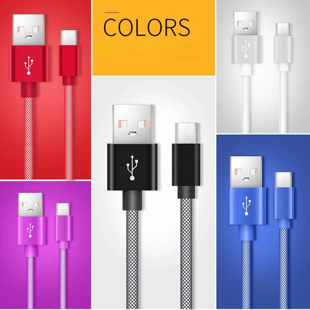 Type C Micro USB Cable 20cm 3A Short Fast Charging For iOS Samsung