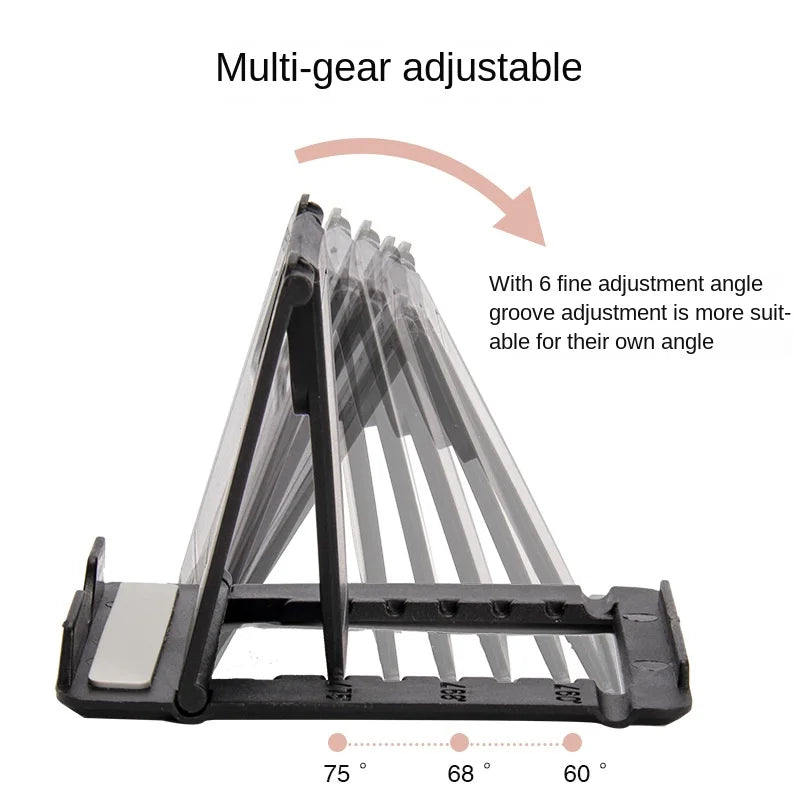 Desktop Lazy Mobile Tablet Folding Stand, Portable and Adjustable