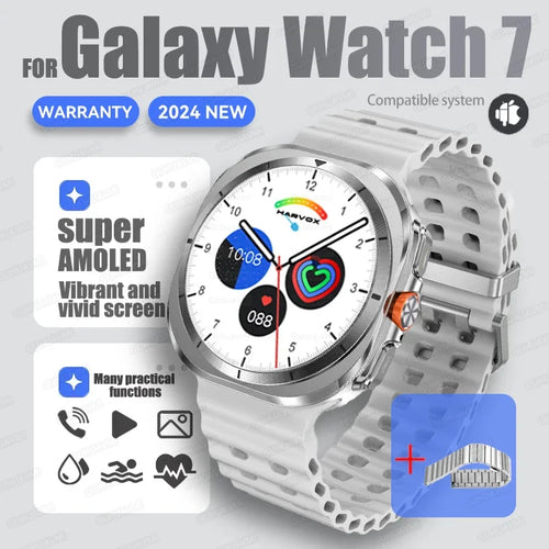 For Samsung New Sapphire Screen Galaxy Watch 7 Ultra Smart Watch Men's