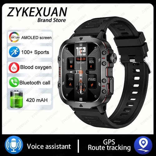 For Xiaomi Military Smart Watch Men IP68 GPS Outdoor 100+Sports