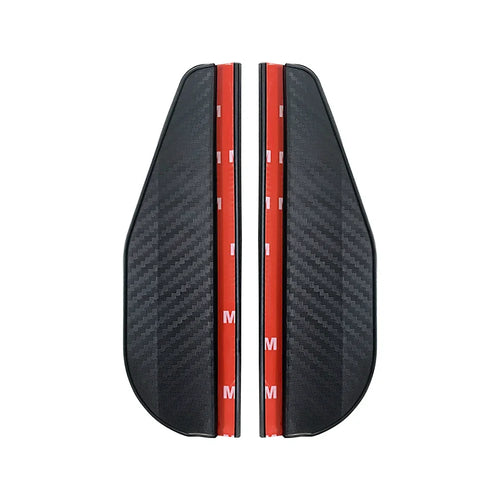 2PCS Car Rearview Mirror Rain Eyebrow Carbon Fiber Sun Visor Shade
