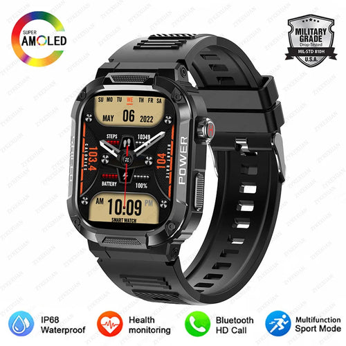New Smart Watch Men Military Quality Outdoor Waterproof Anti Falling