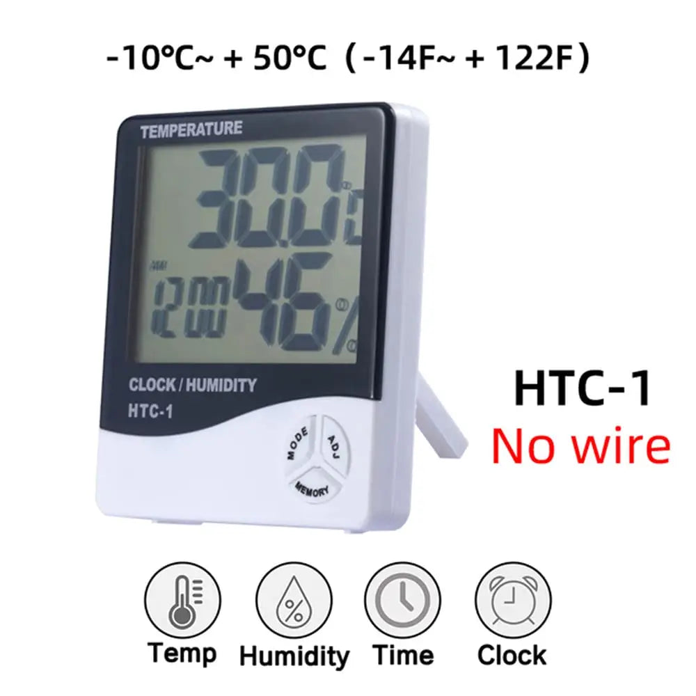 LCD Digital Temperature Humidity Meter HTC-1 Home Indoor Outdoor