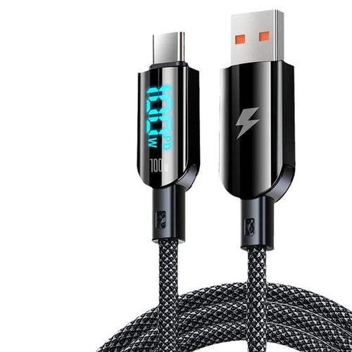 USB C 100W Super Quick Charging Data Cable Sturdy Nylon Braid Type C