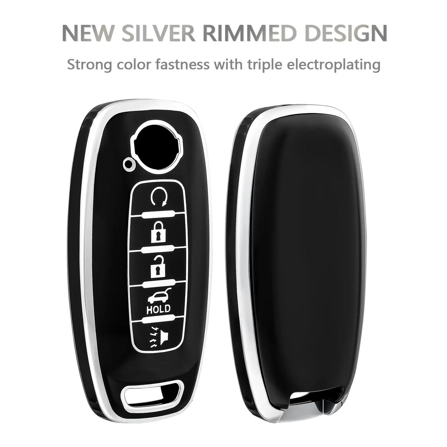 5 Button Key Fob Case Cover Holder for Nissan Altima Sentra Maxima