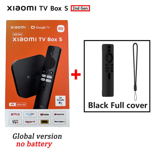 Global Version Xiaomi Mi TV Box S 2nd Gen 4K Ultra-HD Quad-core