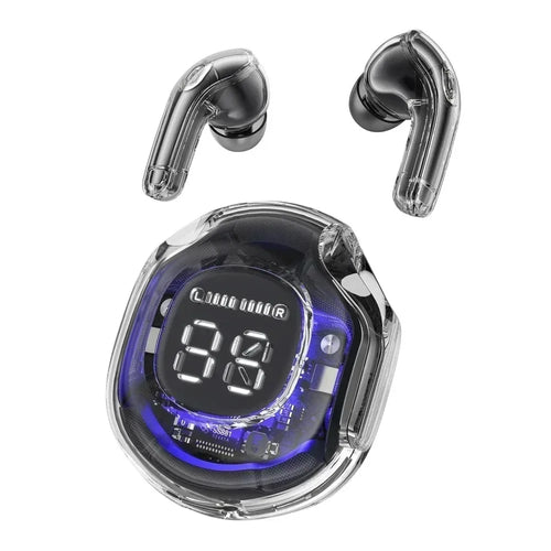 T8 PRO Tws Bluetooth Earbuds Transparent with LED Digital Display