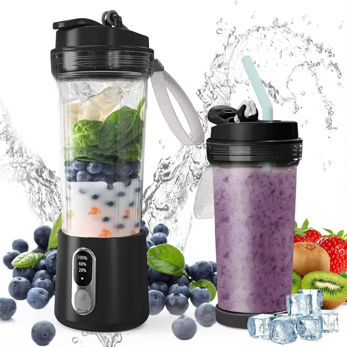 Portable Blender Electric Fruit Juicer Food Mixer Bottle for Shakes