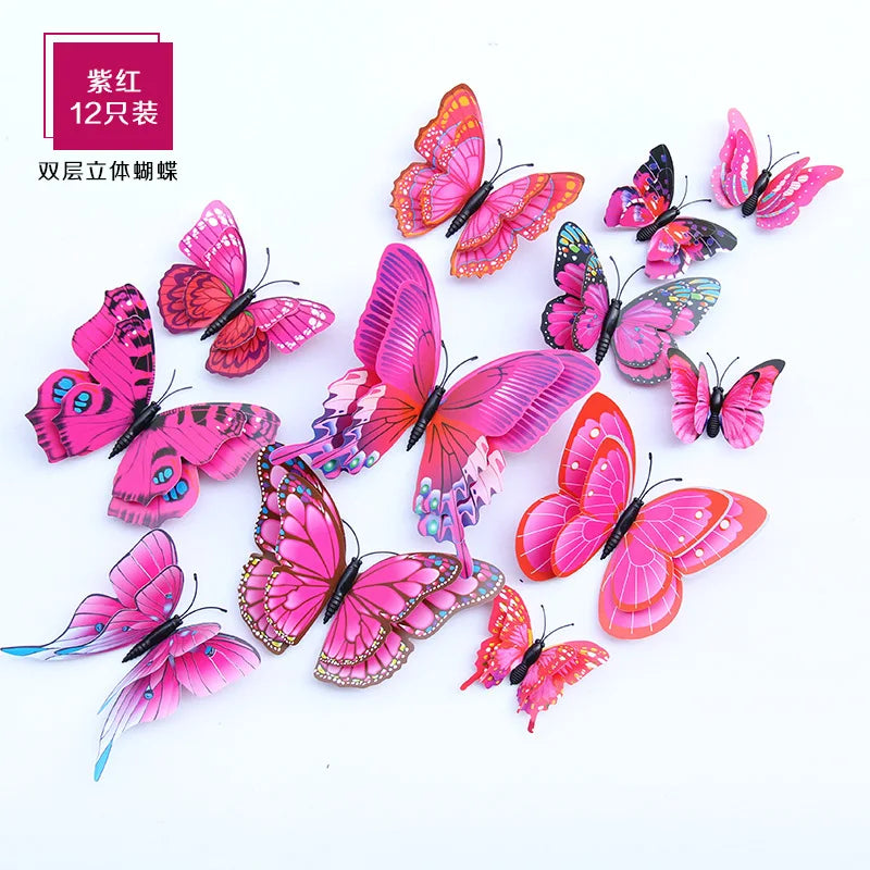 3D Butterfly Wall Stickers Decor Butterflies for Wedding Decoration