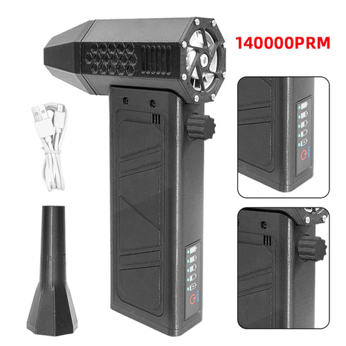 2024 Mini Turbo Jet Fan 140000RPM Brushless Motor Adjustable wind