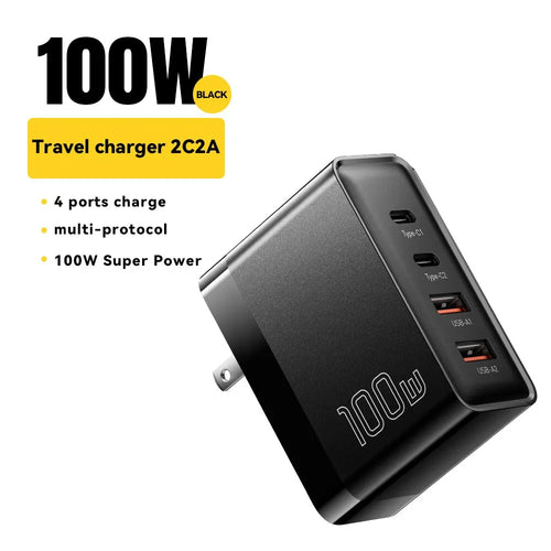 Essager 100W GaN USB Type C Caricabatterie PD QC Quick Charge 4.0 3.0