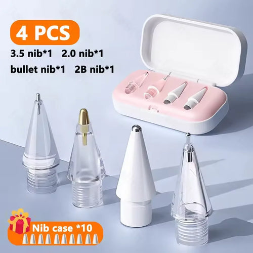 Replacement Pencil Tips for Apple Pencil 1st 2nd 3th(USB-C) 4/6 Pcs 2B