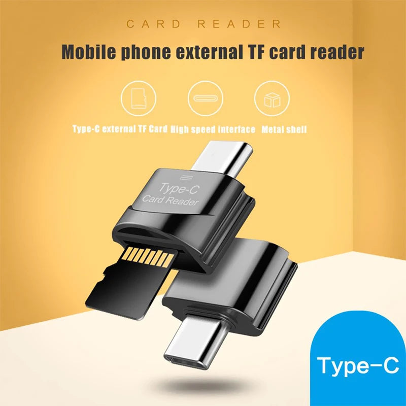 New USB 3.1 Type C To Micro-SD TF Adapter Cardreader High Speed Card