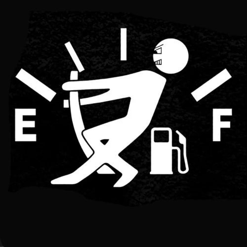 Fuel Tank Cap Sticker, Personalized Car Sticker, Funny Fuel Explosion