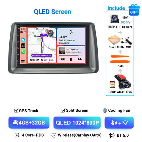 7" Android 14 Carplay Auto Car Radio Multimedia For Fiat Panda 2003