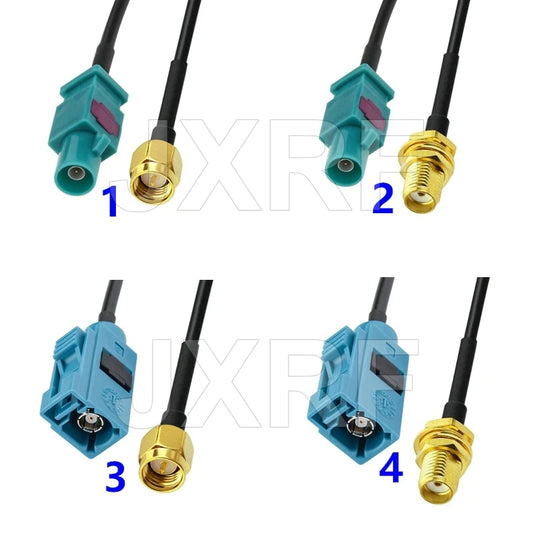 Fakra Z Male to SMA Male Vehicle Antenna Adapter Cable for Car Stereo