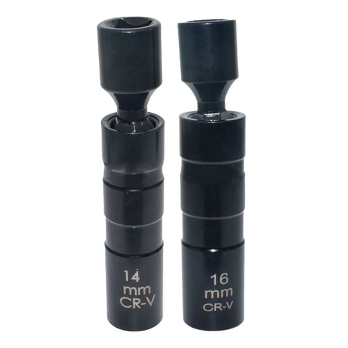 2pcs Spark Plug Socket Wrench Adapter 14mm16mm Universal Joint With