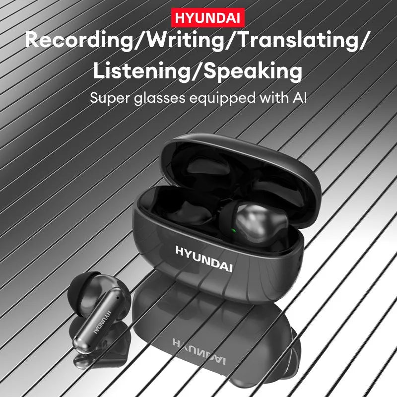 HYUNDAl HY-Y10 AI TWS Translation Bluetooth Earphones Multi Languages