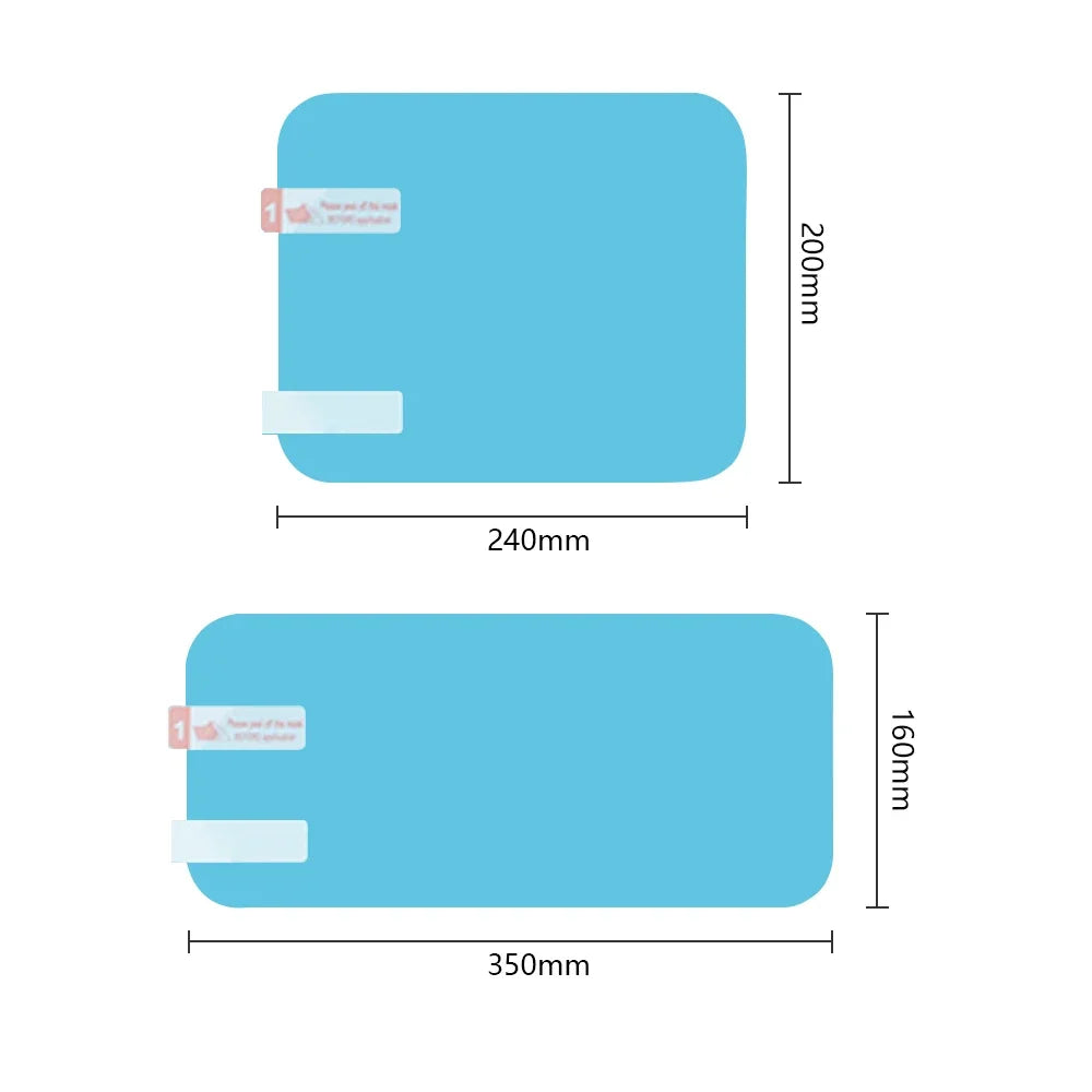 2PCS Car Rainproof Film Wholesale Cars Rearview Sticker Mirror