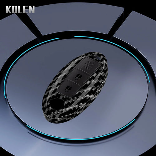 ABS Carbon Fiber Car Key Case Cover For Nissan Qashqai X-Trail T32 T31