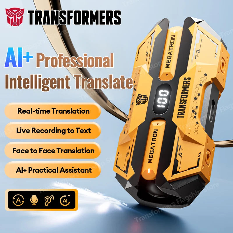 AI Earphones TRANSFORMERS TF-T51 Translation Wireless Headphones Low