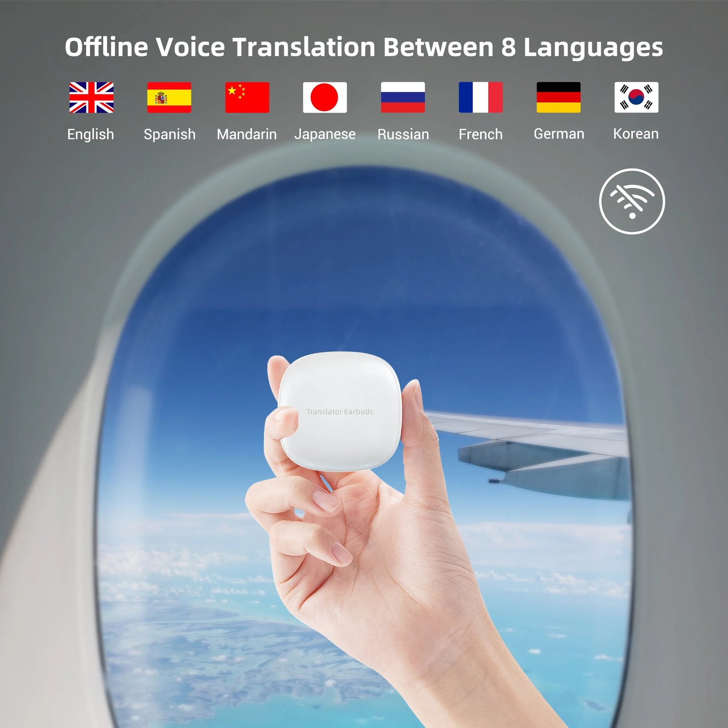 M3 Voice Translator Earbuds Supports 144 Languages Translation