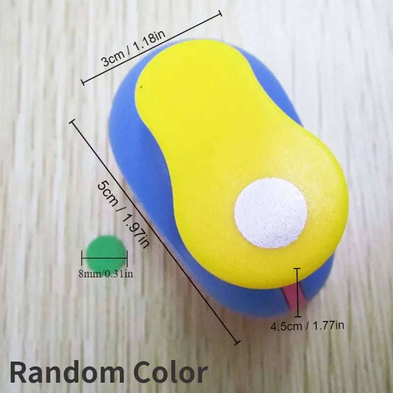 8/16/25/38/50mm Random Color Circle Punch DIY Embossing Punches