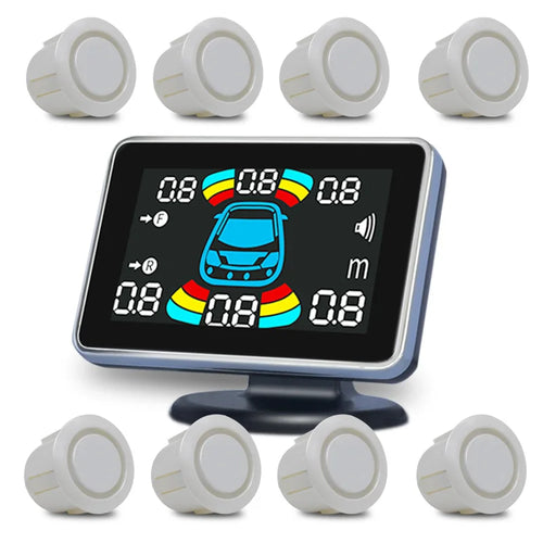 8 Parking Sensor Parktronic Car Automobile Reversing Backup Radar