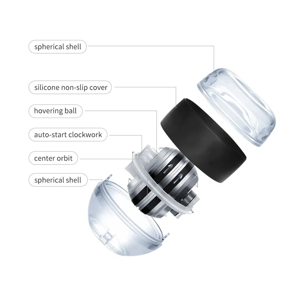 LED Wrist Power Trainer Ball Self-starting Gyro Wrist Hand Ball Arm