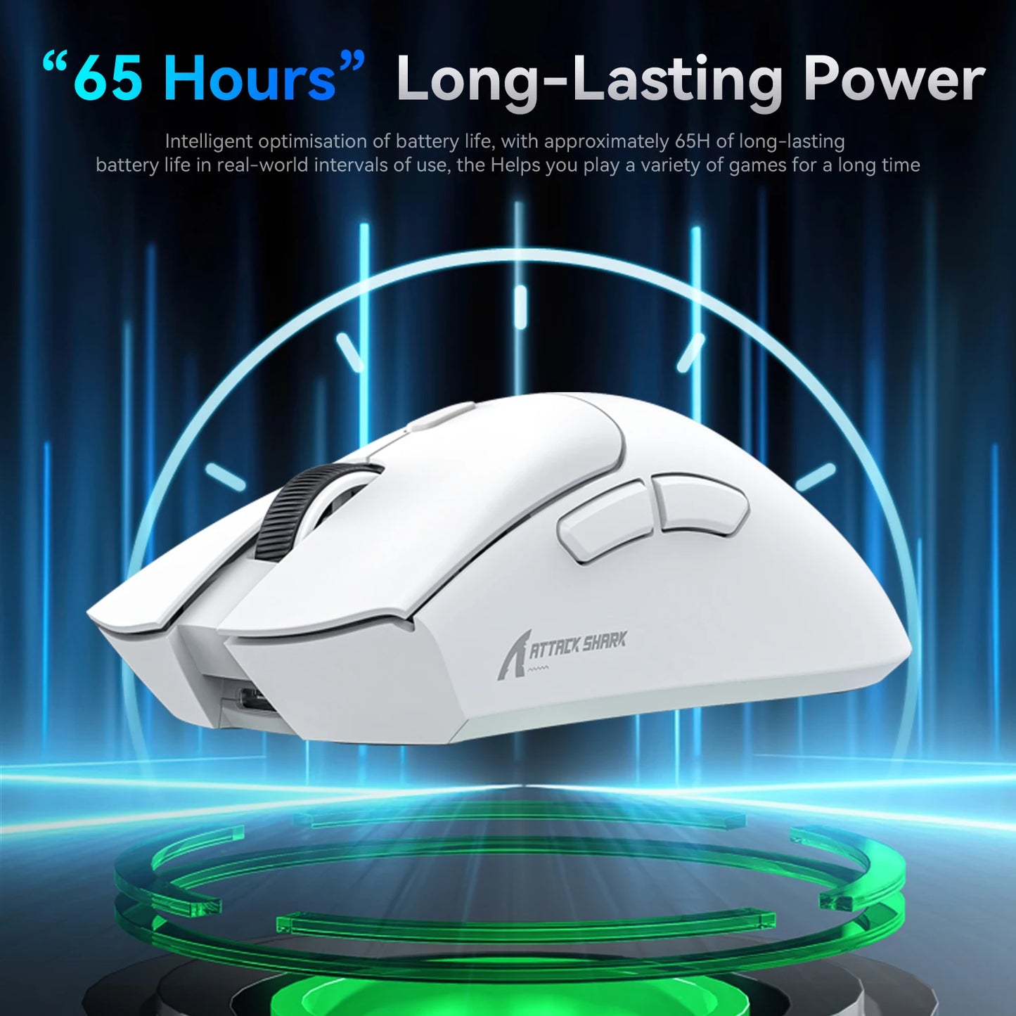 Attack Shark R1 Wireless Mouse Bluetooth Gaming Mouse PAW3311