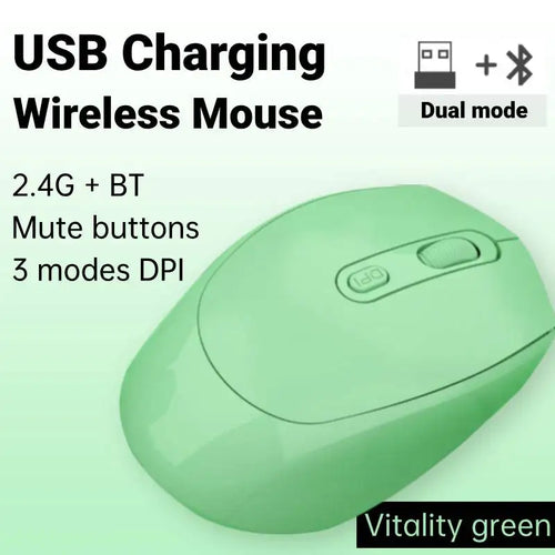 Rechargeable Wireless Mouse Bluetooth Computer Laptop Gaming Mouse