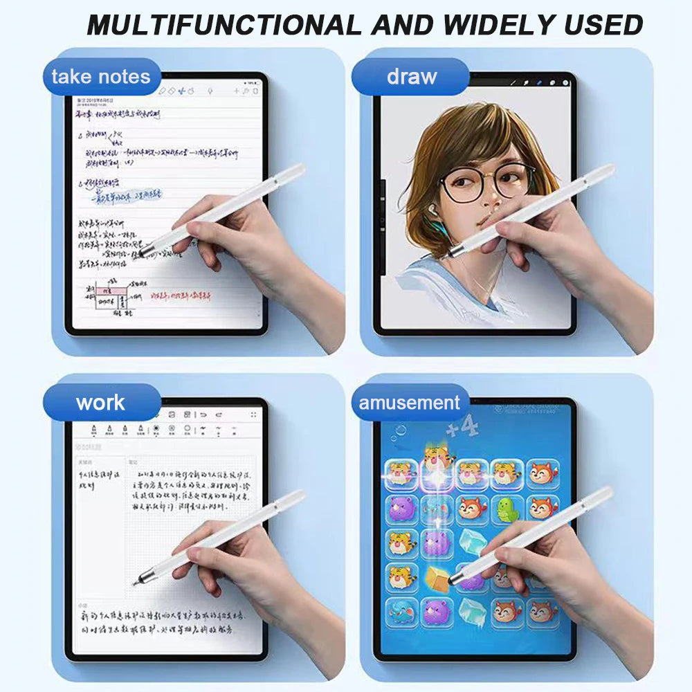 3 in 1 Stylus Pen For iOS Android Touch Pen Drawing Capacitive Pencil
