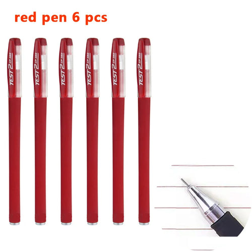 Gel pens Set Black Blue Red Refill Gel Pen Bullet Tip 0.5mm School &