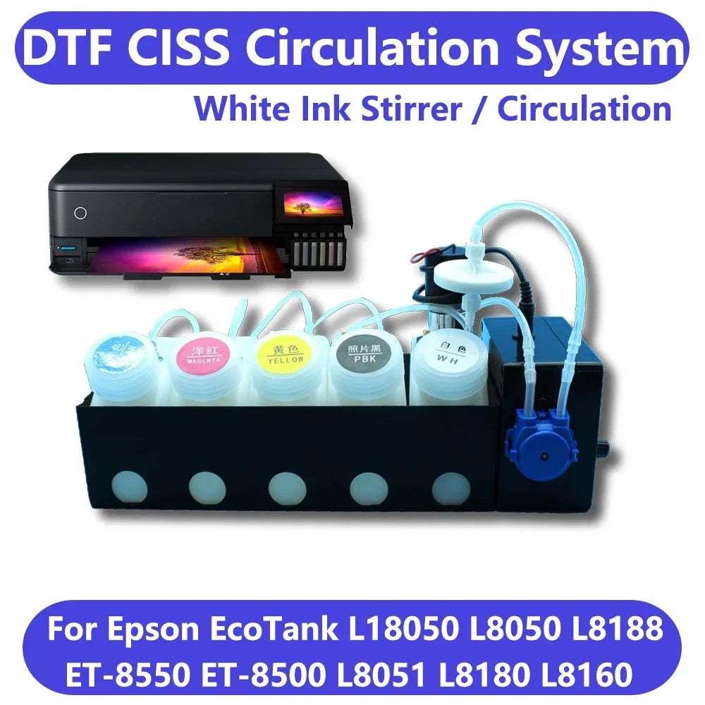 L18050 L8050 DTF CISS System Modify Ink Kit For Epson Et8550 L1800