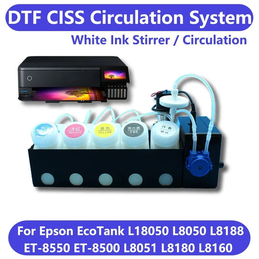 L18050 L8050 DTF CISS System Modify Ink Kit For Epson Et8550 L1800