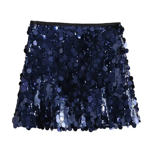 ASDS Mini Skirt For Women Sexy Sequin Short Skirts Vintage Y2k Women