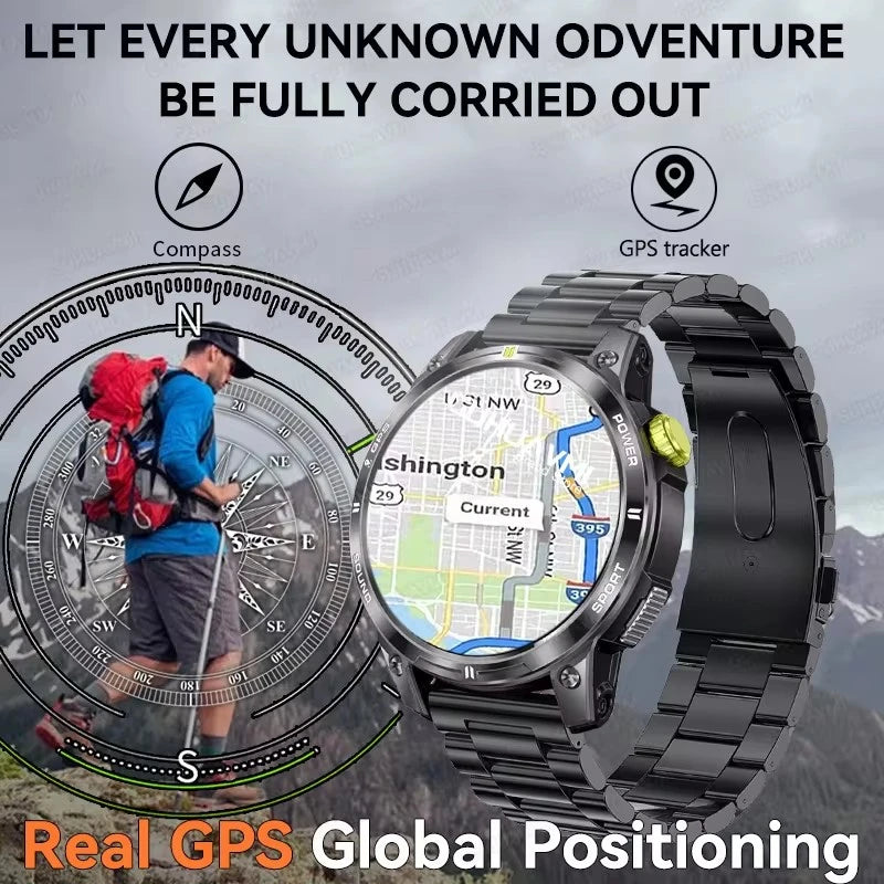 Outdoor Professional GPS Trajectory Smart Watch 1.5" HD Screen