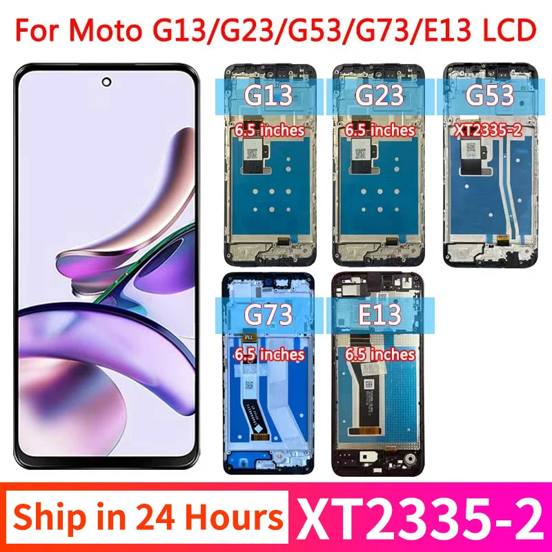 AAA Quality For Motorola Moto G13 G23 G53 G73 E13 LCD Display With