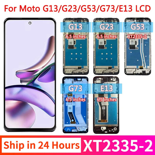 AAA Quality For Motorola Moto G13 G23 G53 G73 E13 LCD Display With