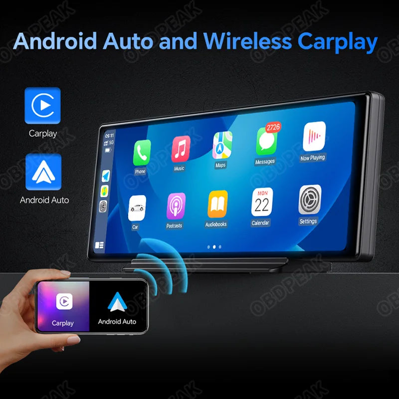 T30 10.26 AI Screen Dash Cam Android 13 System Carplay Android AUTO 5G