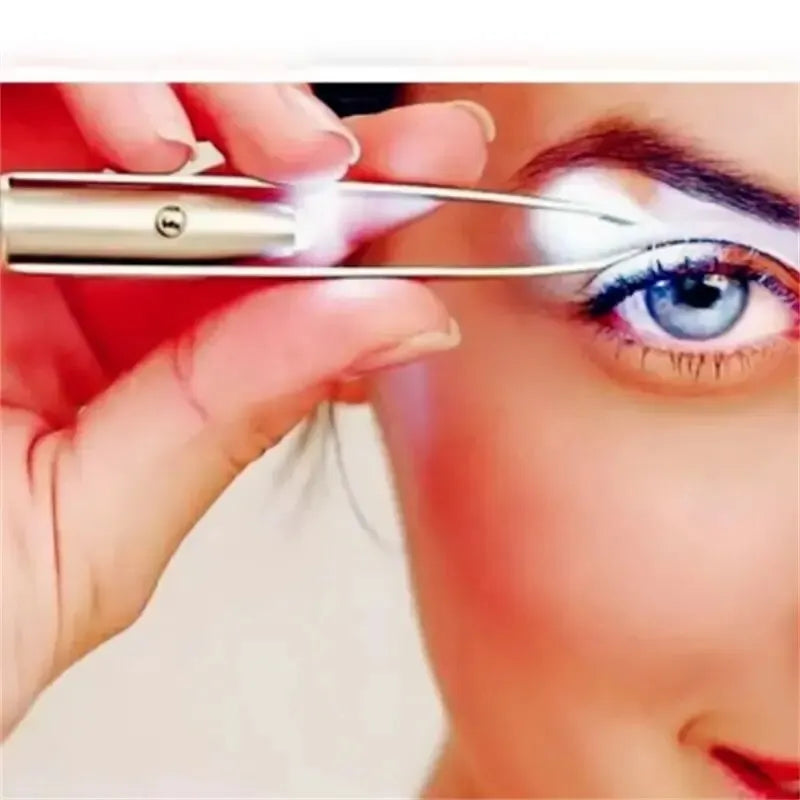 1pc Portable Stainless Steel Smart Design Eyebrow Hair Remove Tweezer