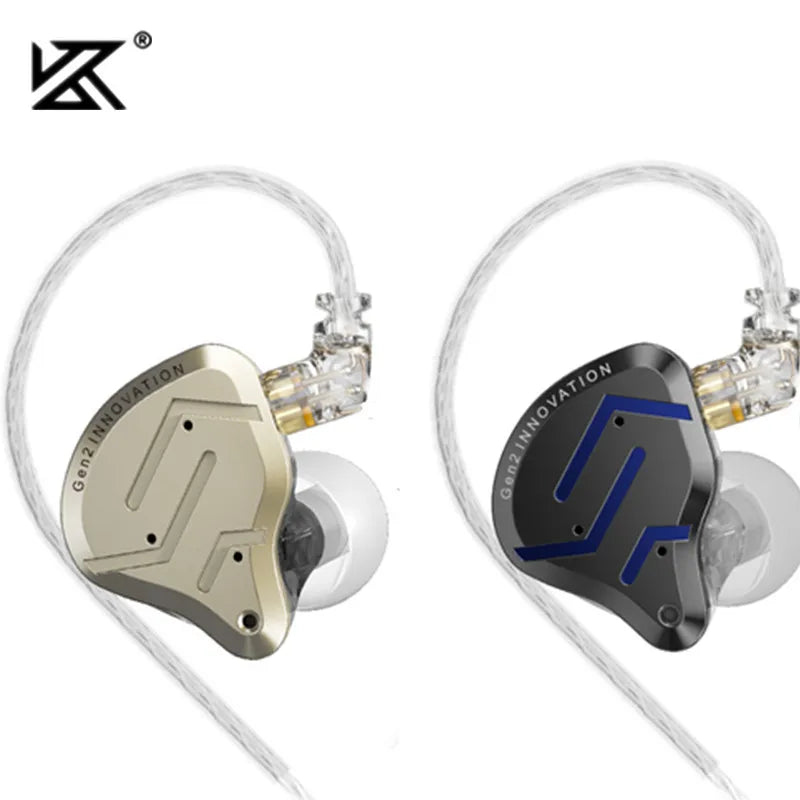 KZ ZSN Pro 2 Hybrid Drive 1BA+1DD In Ear Metal Earphones HIFI Bass