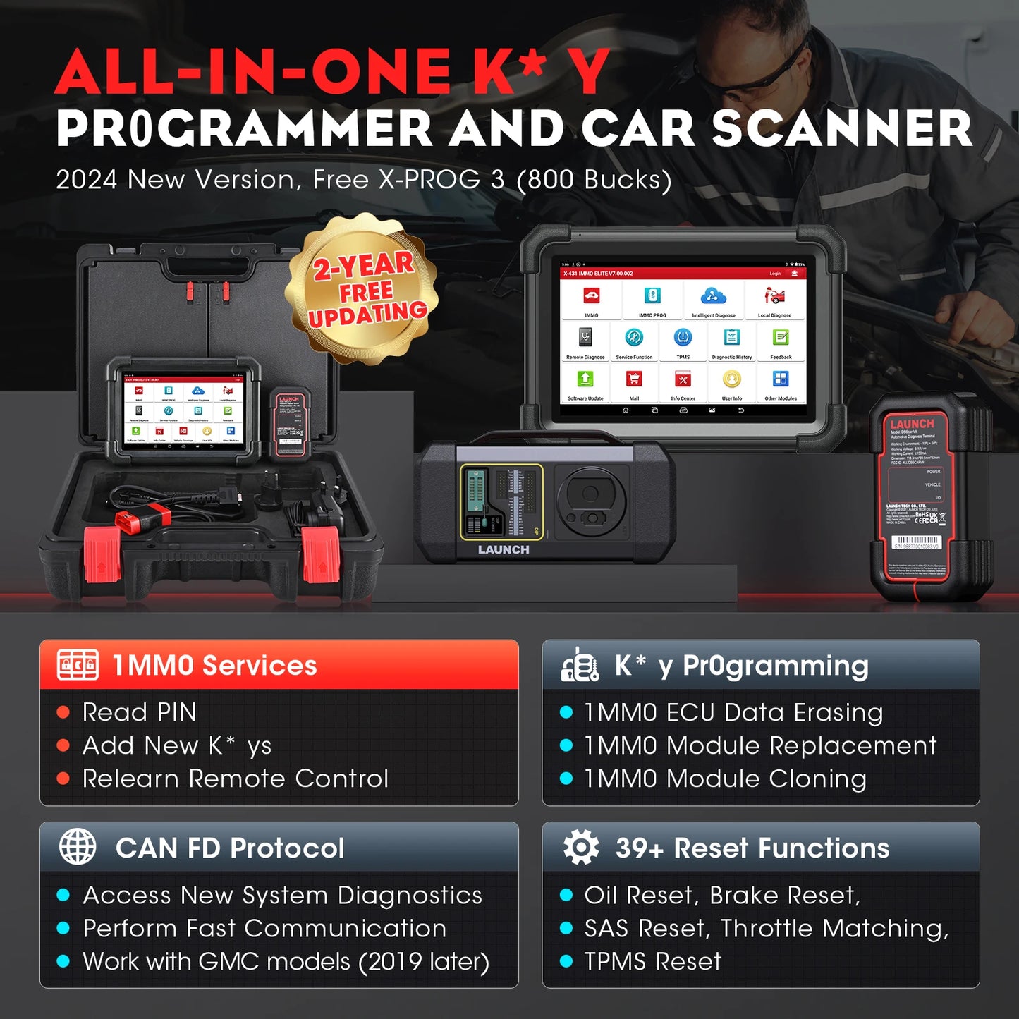 LAUNCH X431 IMMO Elite Key Programming Tools Automotive Professional