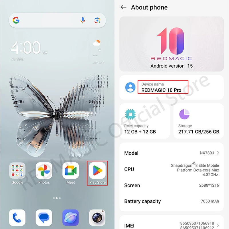 World Premiere Global Version RedMagic 10 Pro 5G Gaming Phone 6.853"