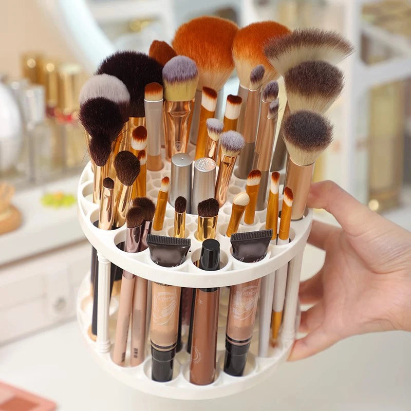 45 Hole Makeup Brush Storage Rack Brush Storage Box Detachable And