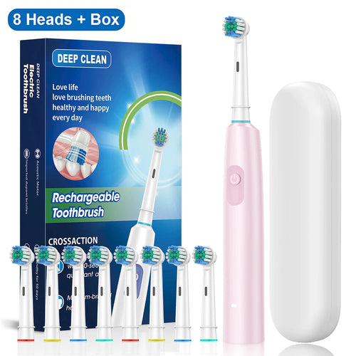 Electric Toothbrush Rotary Rechargeable Electric Toothbrush for Adults