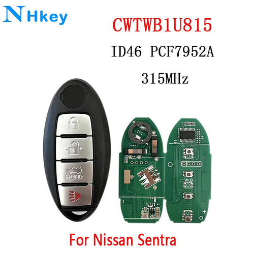 NHkey CWTWB1U815 Remote Smart Key suit for Nissan Sunny Teana Sylphy
