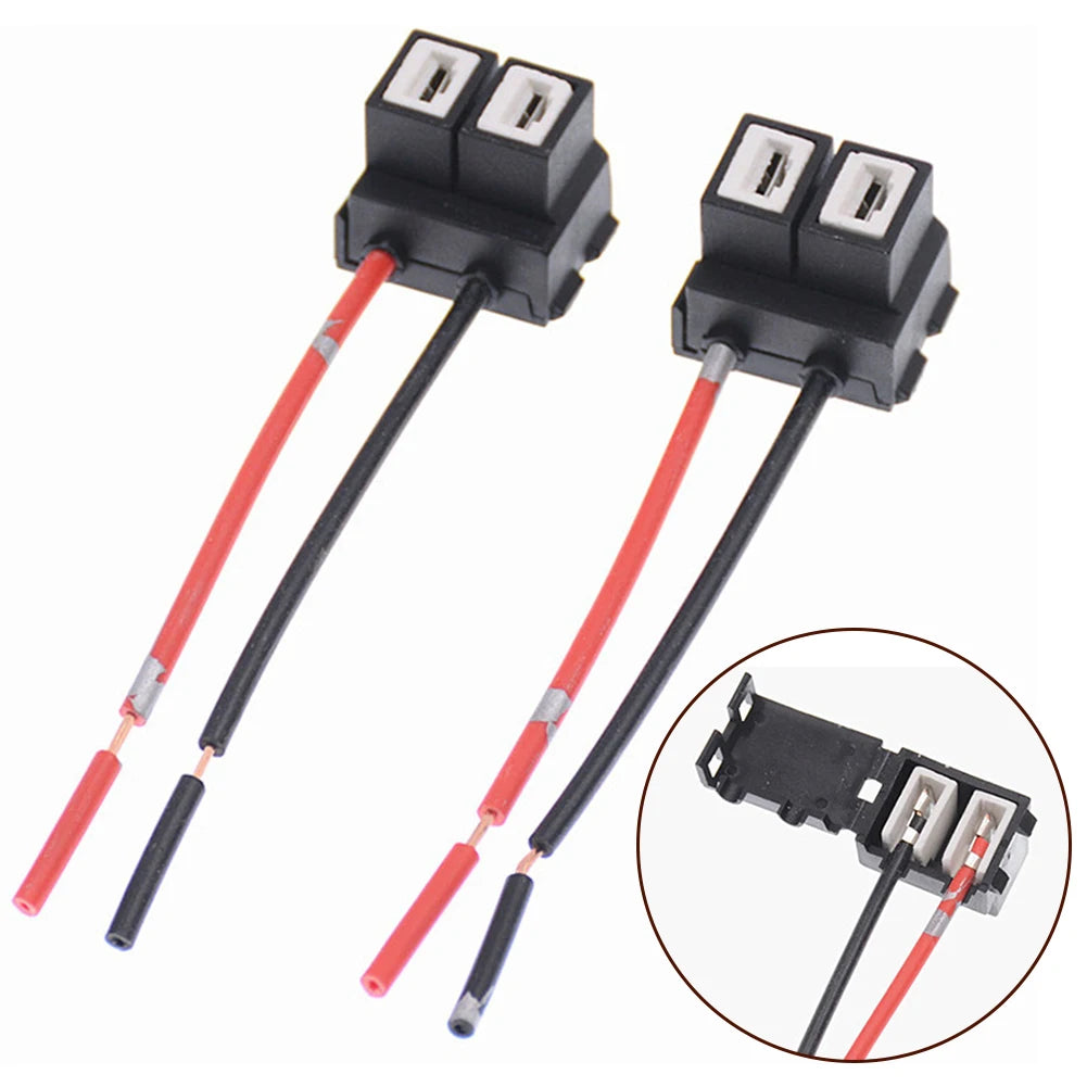 2pcs Socket Adapter Wiring Harness Sockets Car Wire Connector Cable